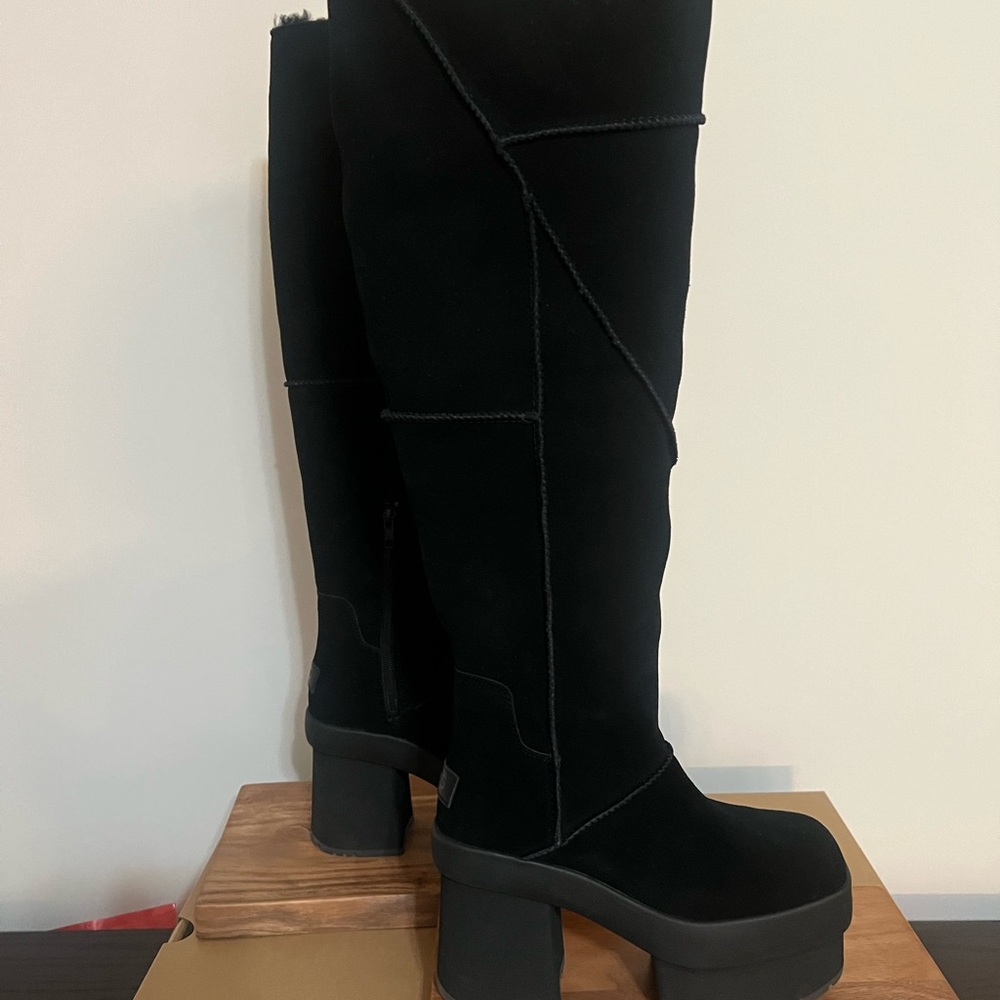 UGG Black Over the Knee Platform Boots
